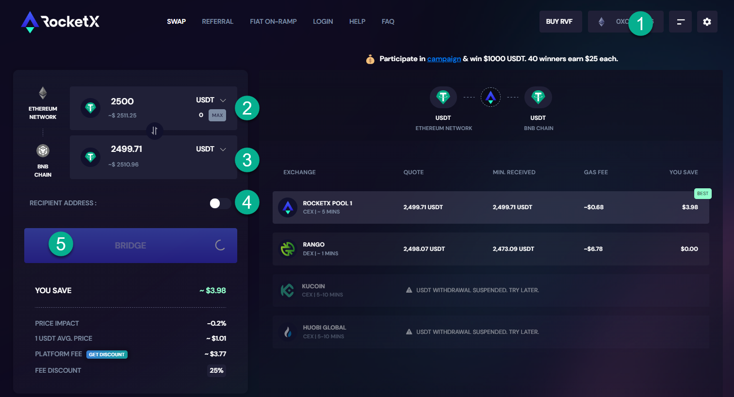 ETH USDT chain hopping crypto mixer
