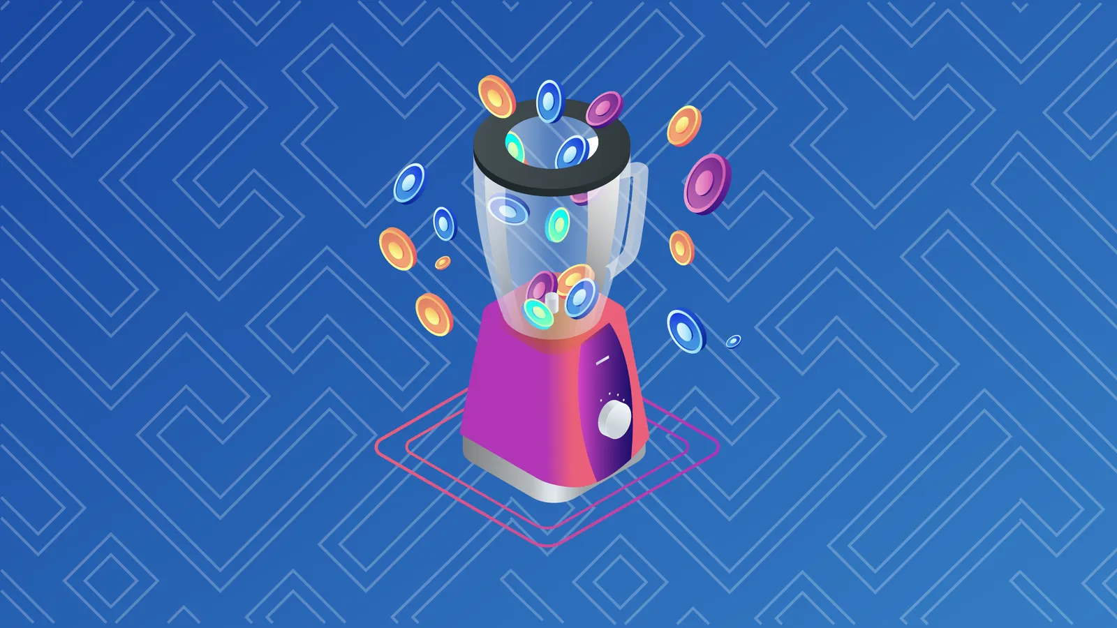 Illustration of a cryptocurrency wallet breaking free from regulatory chains, powered by compliant 2026 crypto mixers like Dash PrivateSend, Zcash Shielded Pool, Railgun, Aztec Network, Firo Lelantus Spark, Sparrow CoinJoin, JoinMarket, and Penumbra, preventing tainted fund freezes and ensuring legal privacy