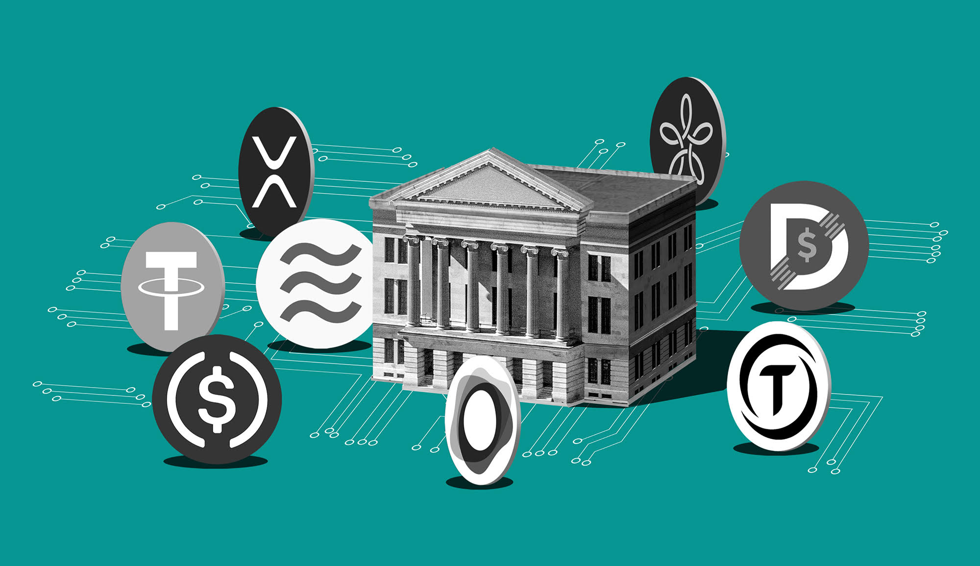 Illustration of regulated crypto mixers enabling secure and private institutional cryptocurrency transactions with compliance and privacy symbols